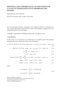 EXISTENCE AND UNIFORM DECAY OF SOLUTIONS FOR SYSTEMS