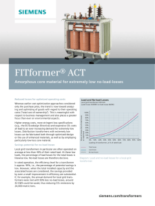 FITformer® ACT Amorphous core material for extremely low no-load-losses