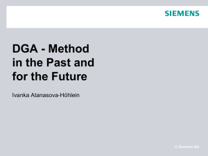 DGA - Method in the Past and for the Future Ivanka Atanasova-Höhlein