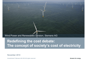 Redefining the cost debate: The concept of society’s cost of electricity