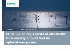 SCOE – Society’s costs of electricity: How society should find its