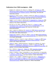 Publications from TORS Investigators - 2008