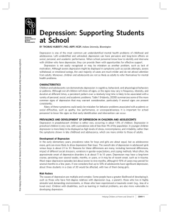 Depression: Supporting Students at School