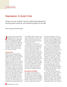 Depression: A Quiet Crisis