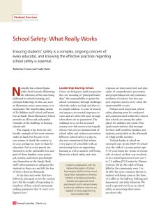 School Safety: What Really Works