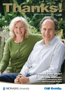 Thanks! Happy new year! In this edition: meet philanthropists Alan
