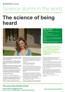 The science of being heard  Beth Poulter