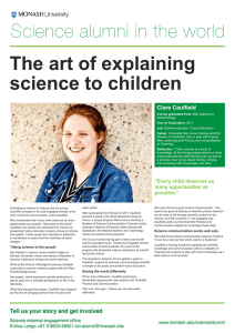 The art of explaining science to children  Clare Caulfield