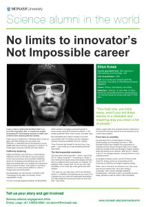 nnovator’s No limits to i Not Impossible career