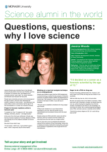 Questions, questions: why I love science  Jessica Woods