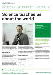 Science teaches us about the world  Andrew Kent