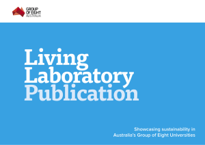 Living Laboratory Publication Showcasing sustainability in