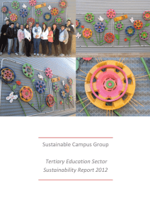 Sustainable Campus Group  Tertiary Education Sector Sustainability Report 2012