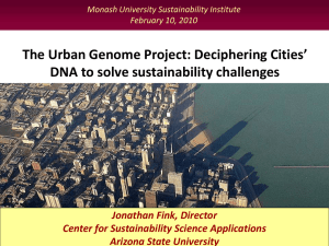 The Urban Genome Project: Deciphering Cities’ DNA to solve sustainability challenges