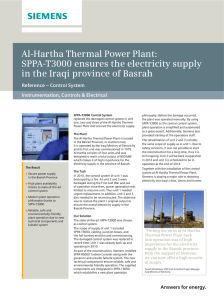 Al-Hartha Thermal Power Plant: SPPA-T3000 ensures the electricity supply