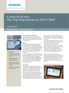 A class of its own: The Trip Stop buttons in SPPA-T3000