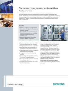 Siemens compressor automation Boosting performance