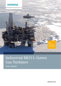 Industrial RB211–Gzero Gas Turbines Power Upgrade siemens.com