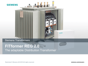 FITformer REG 2.0 The adaptable Distribution Transformer Siemens Transformers