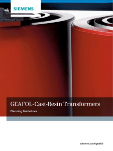 GEAFOL-Cast-Resin Transformers Planning Guidelines siemens.com/geafol