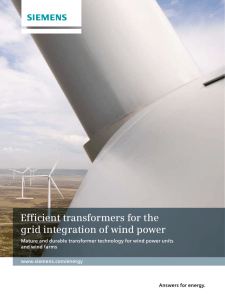 Efficient transformers for the grid integration of wind power Answers for energy.