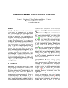 Bubble Trouble: Off-Line De-Anonymization of Bubble Forms