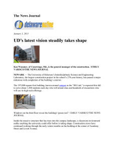 UD’s latest vision steadily takes shape The News Journal