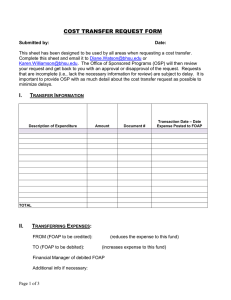 COST TRANSFER REQUEST FORM