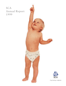 SCA Annual Report 1999 A growing company