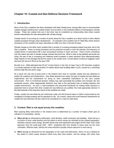 Chapter 10: Coastal and Sea Defence Decision Framework 1.  Introduction