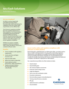 Arc Flash Solutions Are you compliant? Performance Services