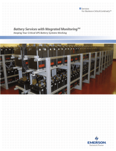 Battery Services with Ntegrated Monitoring Services For