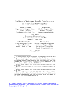 Multisearch Techniques: Parallel Data Structures on Mesh-Connected Computers