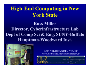 High-End Computing in New York State