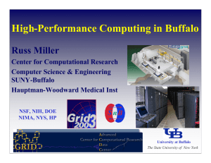 High-Performance Computing in Buffalo Russ Miller