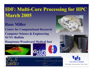 IDF: Multi-Core Processing for HPC March 2005 Russ Miller