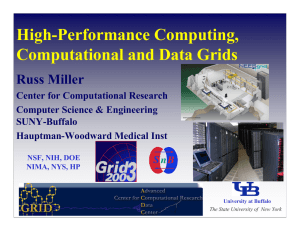 High-Performance Computing, Computational and Data Grids Russ Miller