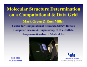 Molecular Structure Determination on a Computational &amp; Data Grid