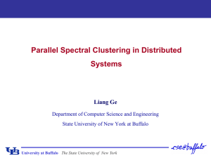Parallel Spectral Clustering in Distributed Systems Liang Ge