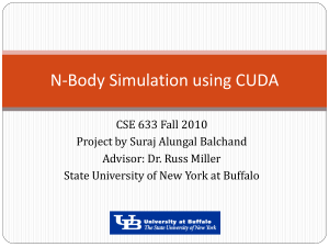 N-Body Simulation using CUDA