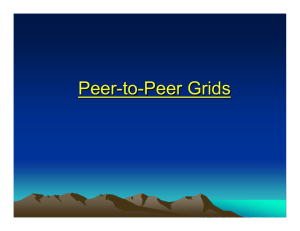 Peer - to Peer Grids