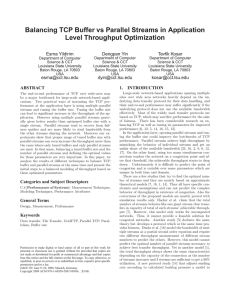 Balancing TCP Buffer vs Parallel Streams in Application Level Throughput Optimization