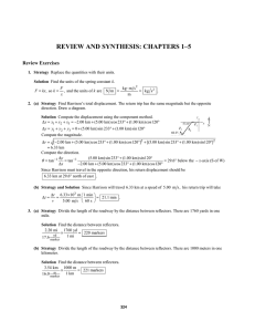 REVIEW AND SYNTHESIS: CHAPTERS 1–5  Review Exercises