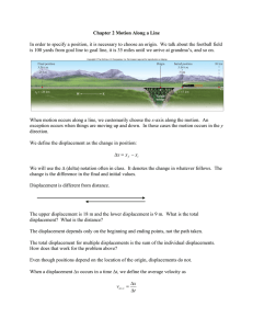 Chapter 2 Motion Along a Line