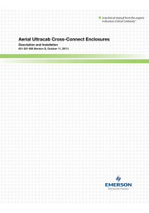 Aerial Ultracab Cross-Connect Enclosures Description and Installation