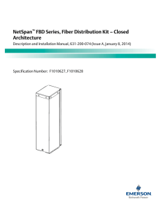 NetSpan FBD Series, Fiber Distribution Kit – Closed Architecture
