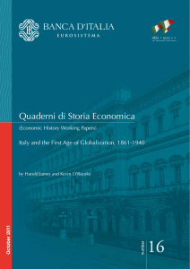 16 Quaderni di Storia Economica (Economic History Working Papers)