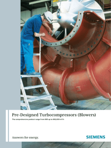 Pre-Designed Turbocompressors (Blowers) Answers for energy.