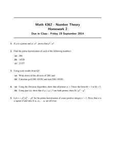 Math 4362 - Number Theory Homework 2