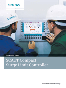 SCAUT Compact Surge Limit Controller www.siemens.com/energy Answers for Energy